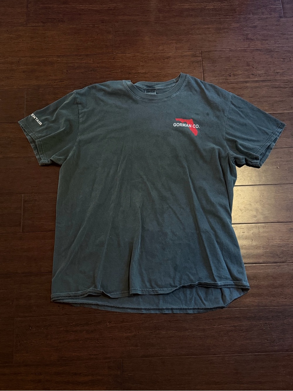 gorman Men's Short Sleeve Crew T-Shirt in Dark Charcoal Gray